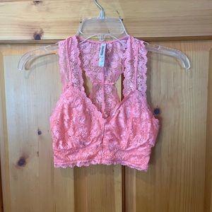 Zenana bralette soft coral pink Small